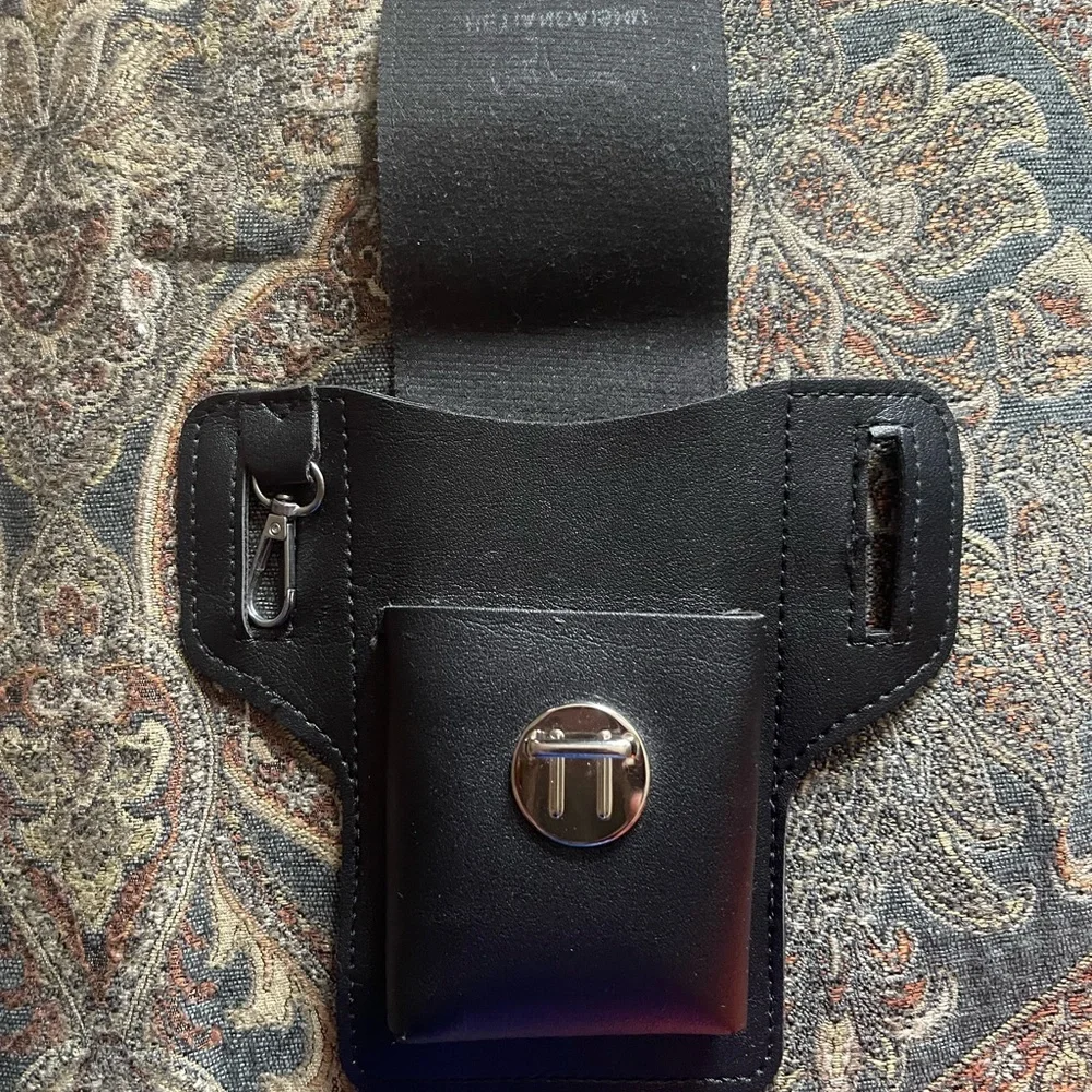 New PU Leather Belt Phone Pouch Fits Phones 6.69 Inches Or Smaller